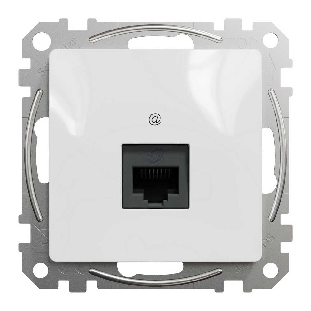 Розетка Schneider Sedna Design белая компьютерная RJ45 Cat. ( SDD111461 )